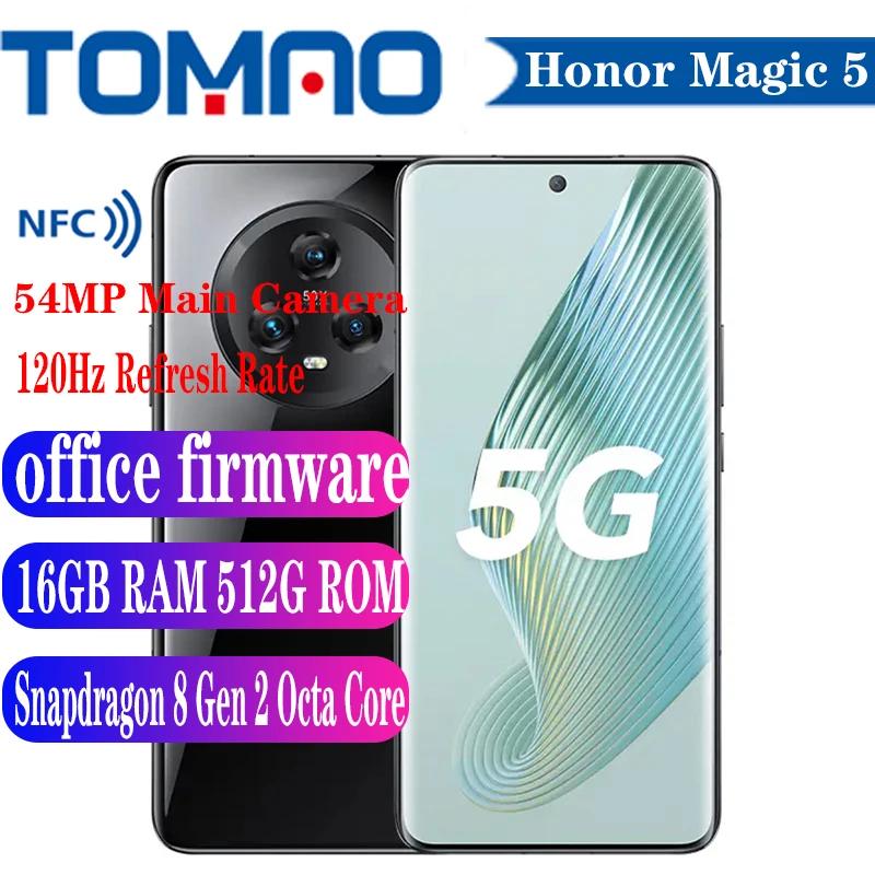 Honor Magic 5G ޴, 6.73 ġ, ȵ̵ 13, Snapdragon 8 Gen 2 Ÿ ھ, 5100mAh, 66W, 54MP, ĸ ī޶ 3 , NFC,  ǰ